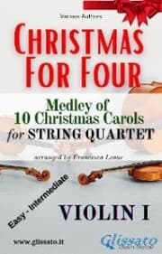 Cover von (Violin I) Christmas for four - String Quartet
