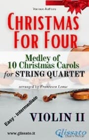 Cover von (Violin II) Christmas for four - String Quartet