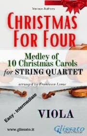 Cover von (Viola) Christmas for four - String Quartet