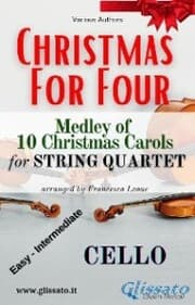 Cover von (Cello) Christmas for four - String Quartet