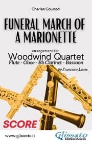 Cover von (Score) Funeral March of a marionette - Woodwind Quartet