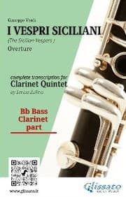 Cover von Bb bass Clarinet part of 'I Vespri Siciliani' for Clarinet Quintet