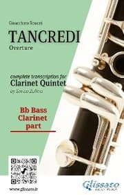 Cover von Bb bass Clarinet part of 'Tancredi' for Clarinet Quintet
