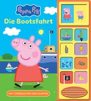 Cover von Peppa Pig - Die Bootsfahrt - Klappen-Geräusche-Buch mit 10 Sounds - Pappbilderbuch - Peppa Wutz