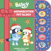 Cover von Bluey - Weihnachten mit Bluey - Soundbuch mit Fühlleiste und 6 Geräuschen für Kinder ab 3 Jahren