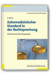 Cover von Zahnmedizinischer Standard in der Rechtsprechung