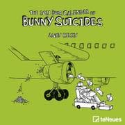 Cover von Bunny Suicides 2021 - Wand-Kalender - Mini-Broschürenkalender - 17,5x17,5 - 17,5x35 geöffnet - Cartoon