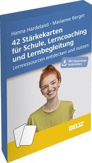 Cover von 42 Stärkekarten für Schule, Lerncoaching und Lernbegleitung