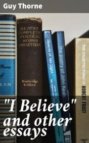 Cover von 'I Believe' and other essays