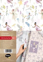 Cover von Geschenkpapier-Set für Kinder: Feen/ Elfen und Schmetterlinge