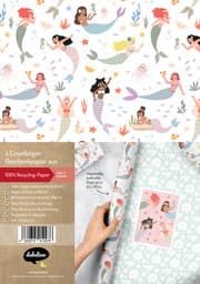 Cover von Geschenkpapier-Set für Kinder: Meerjungfrau und Muscheln