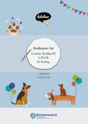 Cover von Briefpapier-Set für Kinder: Hunde