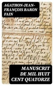 Cover von Manuscrit de mil huit cent quatorze