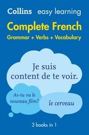 Cover von Easy Learning French Complete Grammar, Verbs and Vocabulary (3 books in 1)