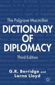 Cover von The Palgrave Macmillan Dictionary of Diplomacy