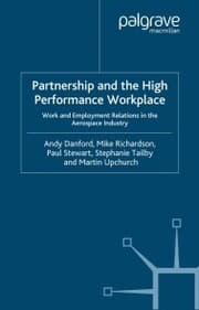 Cover von Partnership and the High Performance Workplace