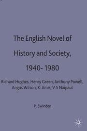 Cover von The English Novel of History and Society, 1940-80