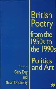 Cover von British Poetry from the 1950s to the 1990s