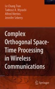 Cover von Complex Orthogonal Space-Time Processing in Wireless Communications