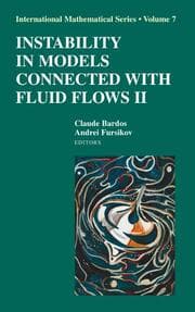Cover von Instability in Models Connected with Fluid Flows II