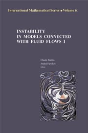 Cover von Instability in Models Connected with Fluid Flows