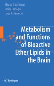 Cover von Metabolism and Function of Bioactive Ether Lipids in the Brain