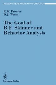 Cover von The Goal of B.F.Skinner and Behavior Analysis