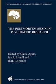 Cover von The Postmortem Brain in Psychiatric Research