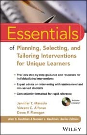 Cover von Essentials of Planning, Selecting, and Tailoring Interventions for Unique Learners