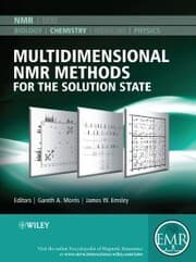 Cover von Multidimensional NMR Methods for the Solution State