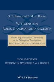 Cover von Wittgenstein: Rules, Grammar and Necessity