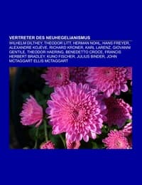Cover von Vertreter des Neuhegelianismus