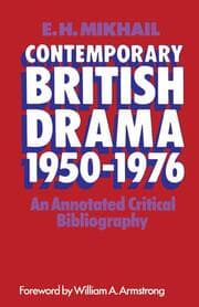 Cover von Contemporary British Drama 1950-1976