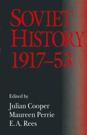 Cover von Soviet History, 1917-53
