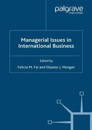 Cover von Managerial Issues in International Business