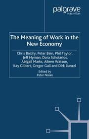 Cover von The Meaning of Work in the New Economy