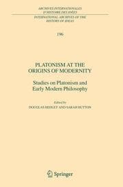 Cover von Platonism at the Origins of Modernity