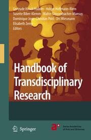 Cover von Handbook of Transdisciplinary Research