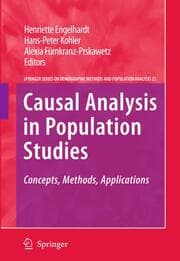 Cover von Causal Analysis in Population Studies