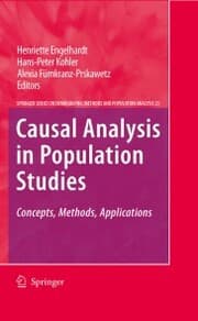 Cover von Causal Analysis in Population Studies