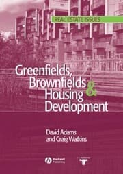 Cover von Greenfields, Brownfields and Housing Development