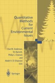 Cover von Quantitative Methods for Current Environmental Issues