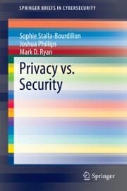 Cover von Privacy vs. Security