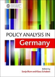 Cover von Policy Analysis in Germany