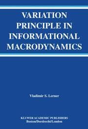 Cover von Variation Principle in Informational Macrodynamics