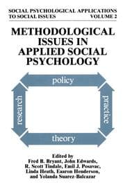 Cover von Methodological Issues in Applied Social Psychology