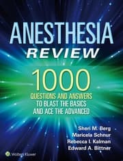 Cover von Anesthesia Review: 1000 Questions and Answers to Blast the BASICS and Ace the ADVANCED
