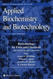 Cover von Twenty-Seventh Symposium on Biotechnology for Fuels and Chemicals