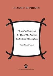 Cover von 'Truth' as Conceived of by Those Who Are Not Professional Philosophers