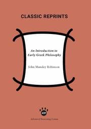 Cover von An Introduction to Early Greek Philosophy